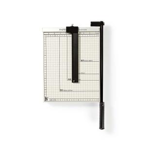 sort hvid metal metal kniv af type mm 297 x 210 rrelse rest sk maks remaskine sk papir nedis