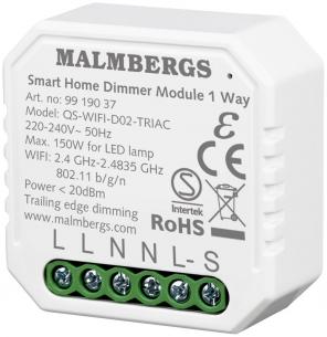 led 150w lysdmper dse wi-fi home smart malmbergs