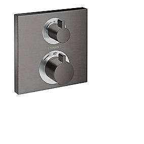 krom sort rstet b udtag 2 til rring afsp med indbygning til termostat square ecostat hansgrohe