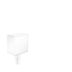 hvid mat slangeudtag square fixfit hansgrohe