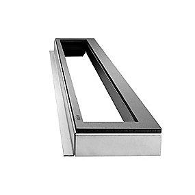 sort l st rustfrit mm 25 h mm 1200 ramme highline unidrain