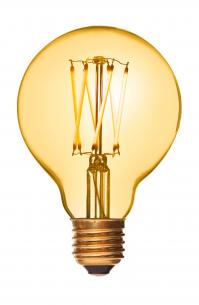 e27 100lm 920 2w gold luxe de globe led danlamp