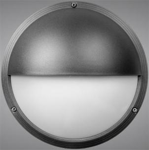 skotlampe antracit - 265mm 1xe27 rm halvsk ii ocus