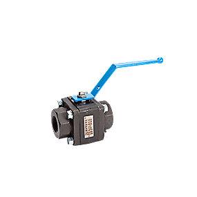 f npt tilslutning gevind med sgs-g 135 type kugleventil 3-delt ego 1