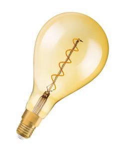 mpbar d guld e27 820 5w spiral 1906 vintage osram