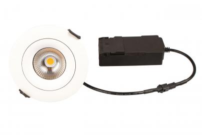 hvid mat - indbygningspot 95mm lumen 400 2700k 4w 5 led lp sabina - products scan