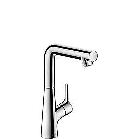 krom bundventil med svingtud med ndvaskarmatur h 210 s talis hansgrohe