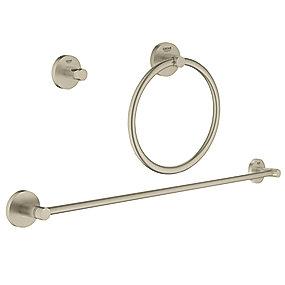 nikkel rstet b krog -ring deholder ndkl h 1 i 3 t rss tilbeh essentials grohe