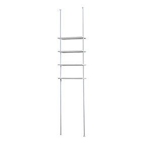 hvid 250cm h 23x54 huller nul hylder 4 med hyldesystem erica2000 p der van