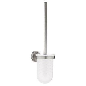 supersteel gmonteret v holder rste toiletb essentials grohe