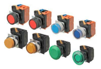 a22nl-bnm-tga-g102-ge vac 200-240 1no1nc n gr led n gr gennemsigtig farve kasket momentan flad plast bezel dia 22 a22nl trykknap