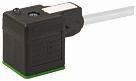 meter 3 pvc gr 75mm2 3x0 kabel med dc 24vac led 18mm a form ventilstik msud