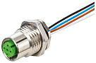 meter 1 pp ledninger 34mm2 8x0 bagmonteret a-kodet 8-polet hun m12 flangestik