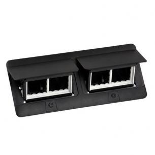 installationskit med sort modul 2x4 tom popup