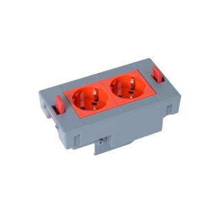 moduler 4 d r 2xschuko sup horisontal kasette gulvboks