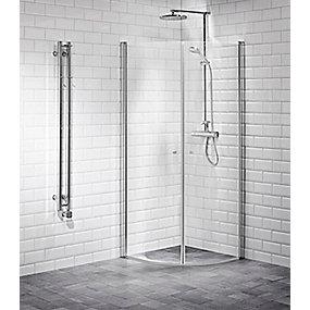 r d 1 buet easyclean glas klart rdet h 6mm aluprofil justerbar 89x200 r svingd vetro