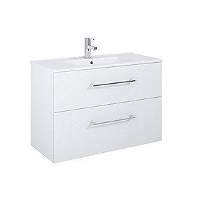 jglans h hvid vask skuffer 2 belskab m cm 90 image