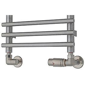 rustfri rstet b venstre retur vinkel t returventils tvs