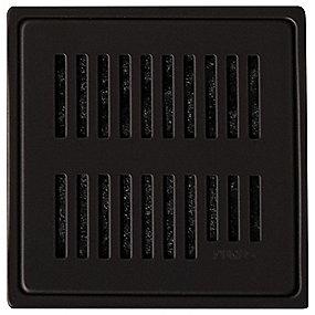 l st rustfrit behandlet pvd sort klinkegulv til hul uden 150x150mm rist og ramme rib purus