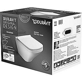 373x540x393mm hjglans hvid toiletsde softclose med rimless hngeskl durastyle duravit