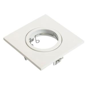 hvid mat firkantet 87x87 76mm clips m 1 line new