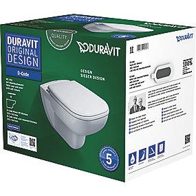 rimless softclose med toiletsde inkl 640x460x400mm vgtoilet d-code duravit