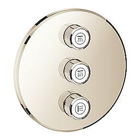 nikkel poleret t s kontrol volume triple forplade smartcontrol grohtherm grohe