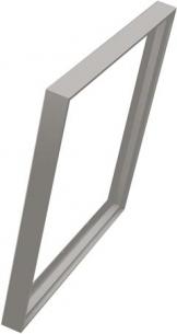 hvid 60x60 panel led bygningsramme p