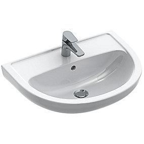 alpin hvid hanehul med 550x430x190mm ndvask h saval gustavsberg