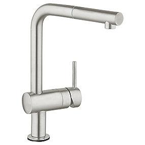 supersteel - k udtr med elektro l-tud-s kkenarmatur k touch minta grohe
