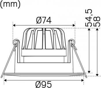 hvid 385lm 927 5w 9 focus optic