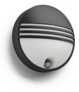 gelsessensor bev ip44 230v 1x6w sort glampe v yarrow mygarden