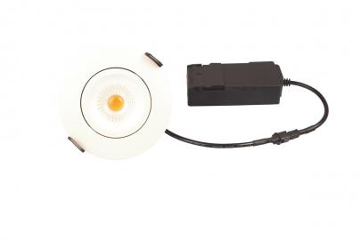 hvid mat - indbygningspot 88mm lumen 400 2700k 4w 5 led elite lp luna - products scan