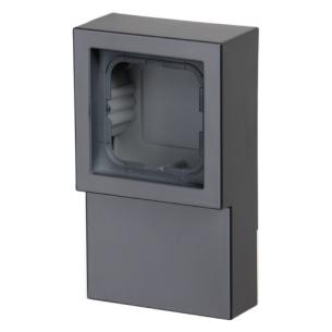 ramme integreret ral7021 jglans h antracit euro modul 1 panelunderlag impressivo abb