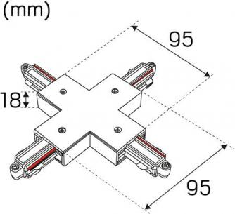 sort 1-faset x-tilslutning