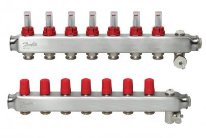 flowmeter med ssm 7 7 gulvvarmemanifold danfoss