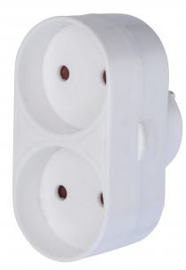 hvid dobbeltstik jord uden 2xrunde forgrenerled