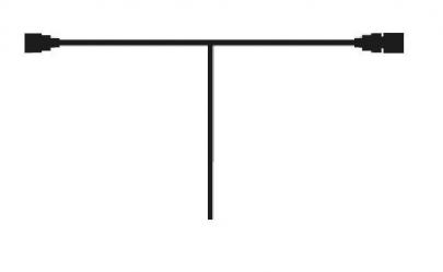 sort 230v 5cm t-split tech-line forgrener - 75787 sirius