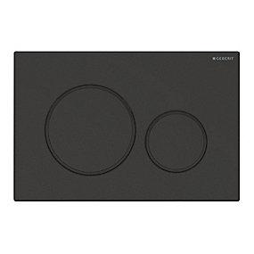 sort matsort 246x164x12mm betjeningsplade sigma20 geberit