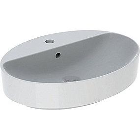 hvid bordplade til 600x450x158mm ndvask h variform geberit