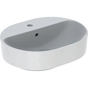 hvid bordplade til 500x400x158mm hndvask variform geberit