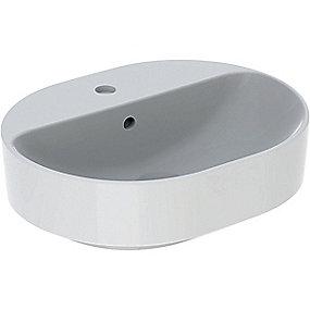 hvid bordplade til 500x400x158mm ndvask h variform geberit