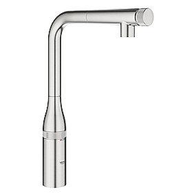 supersteel zero grohe ksmousseur udtr l-tud kkenarmatur k control smart essence grohe