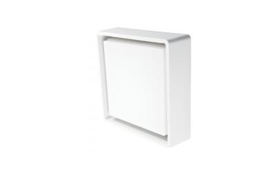 skumring 3000k 6w led hvid square frame