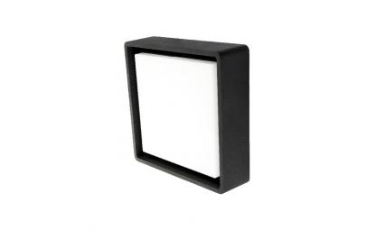 skumring 3000k 6w led sort square frame