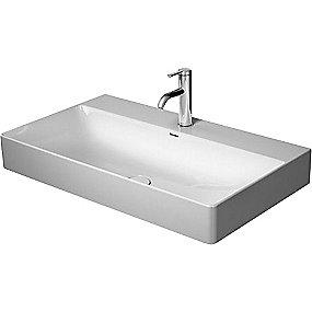 bund slebet med hanehul og b overl uden 80x47cm ndvask h durasquare duravit