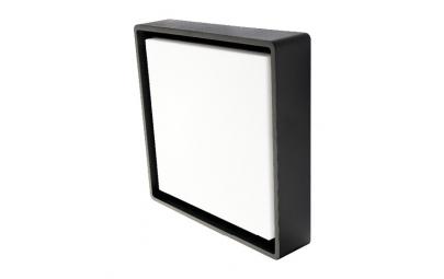 4000k 22w led sort maxi square frame