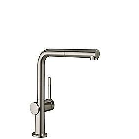 l-tud steel k udtr med 1jet 270 kkenarmatur k m54 talis hansgrohe