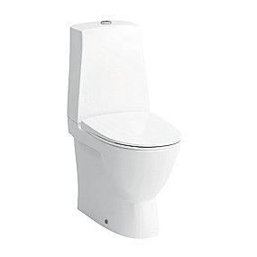 multikvik ekskl hvid overflade rengringsvenlig lcc wall to back rimless p-ls med toilet n pro laufen