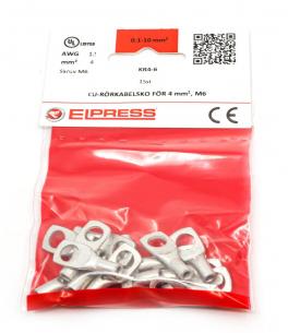 stk 15 af poser i - m6 4mm2 kr4-6 rkabelsko cu-r